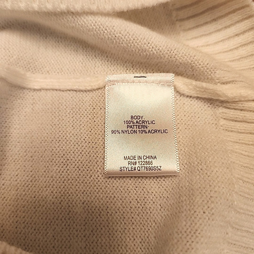 Berkley Jensen White 3T Long Sleeve Pink Pumpkin Sweater A1 - Picture 5 of 5
